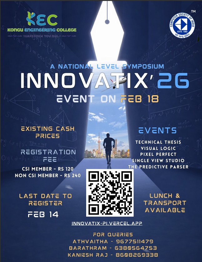 INNOVATIX'26 Technical Symposium Poster 